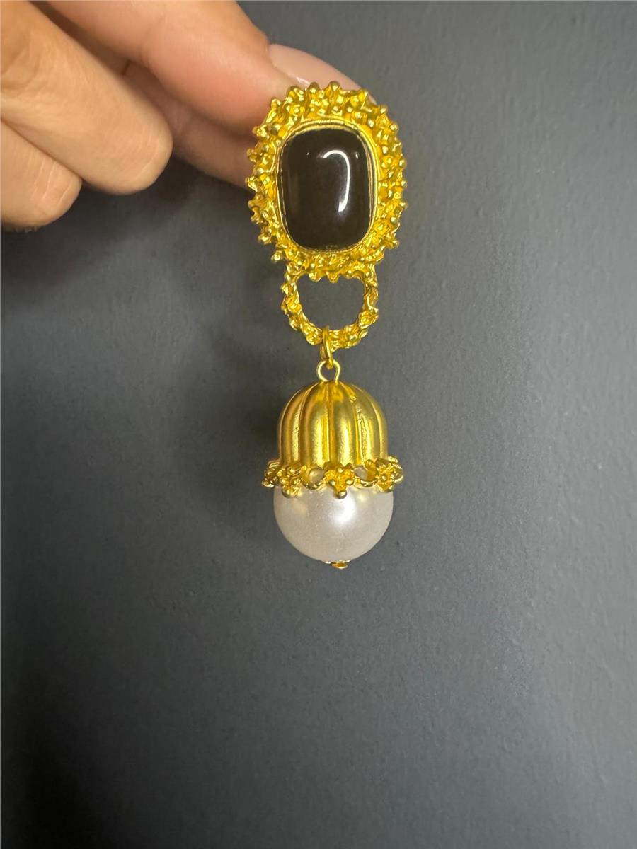 Libby Gold Rengi İncili Küpe